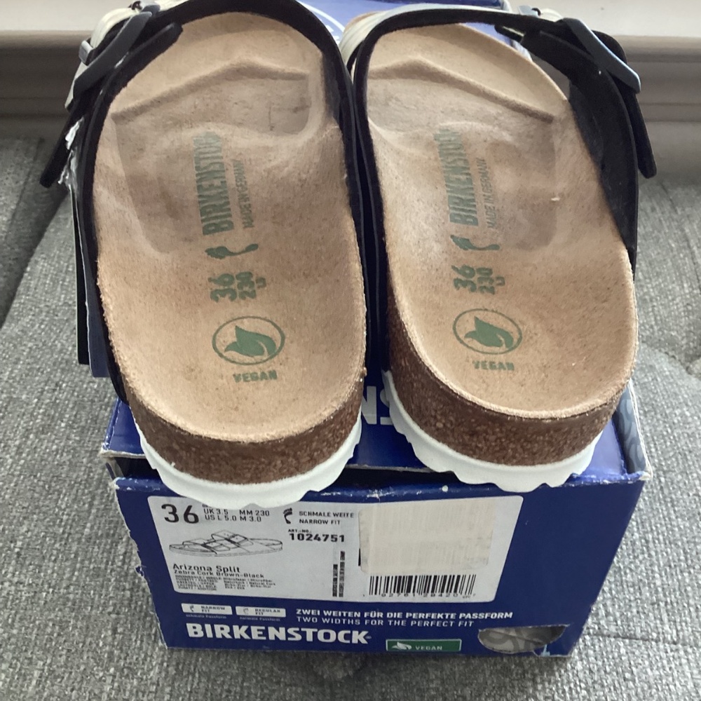 BIRKENSTOCK Women's Arizona Split Birko-Flor Sandals, size US5/ EU36 - Picture 12 of 13